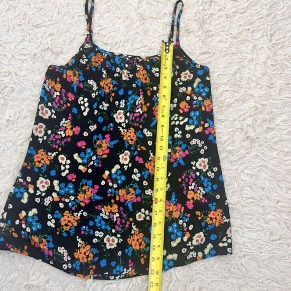 Cabi Carefree Women’s Cami Top Black Colorful Floral Print Tank Top Size Small - Picture 5 of 12